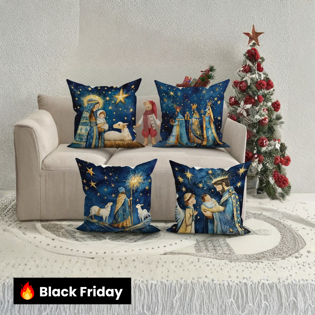 Kit Capas de Almofadas de Natal Sofisticada