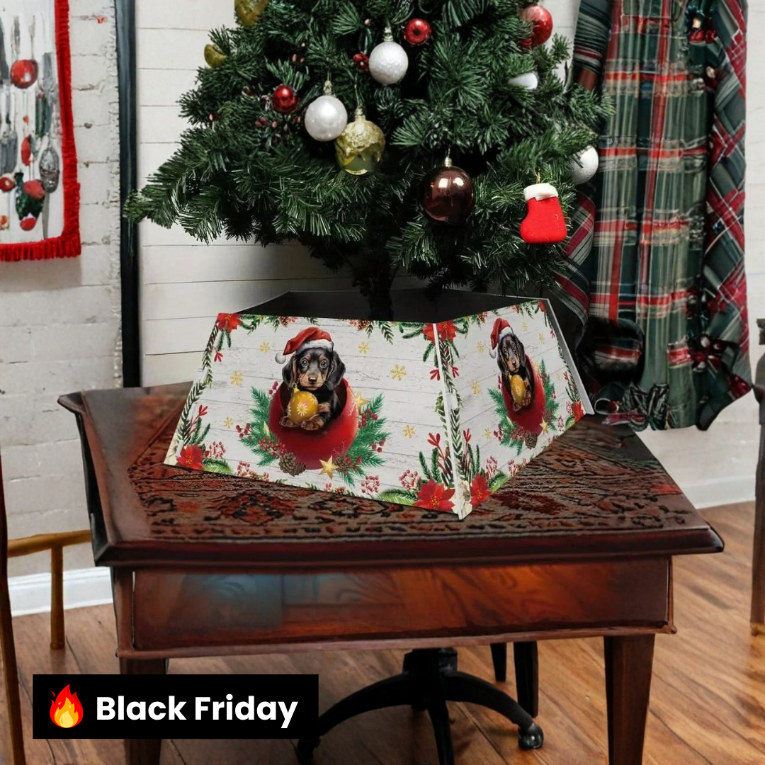 Saia Árvore de Natal Base PVC Encaixe 55x42x25cm