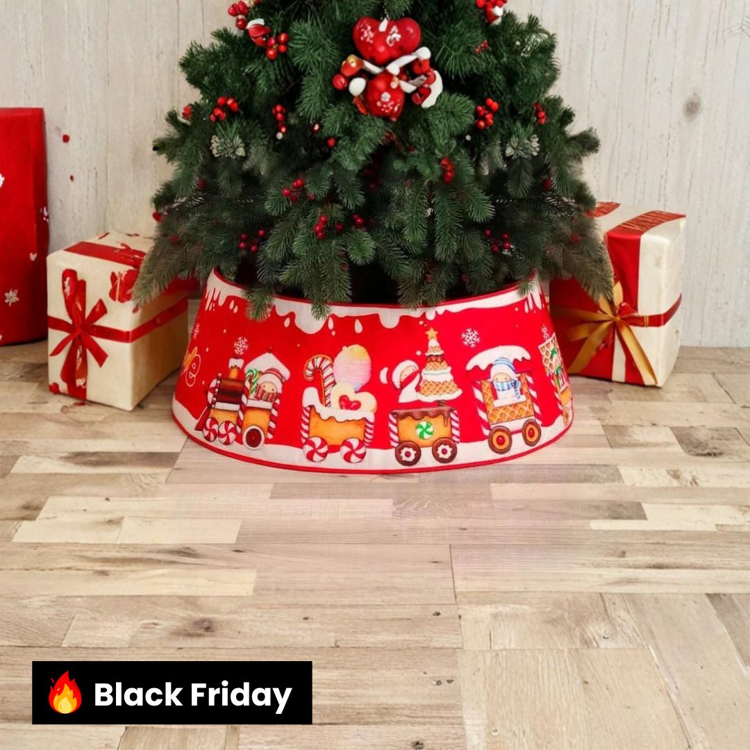 Saia De Árvore Natalino Estampado 45x70cm