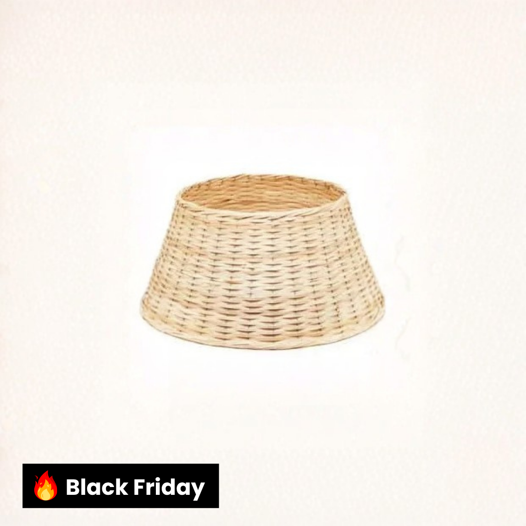 Saia De Árvore Natal Rigida Fibra Cru 22x45x45cm