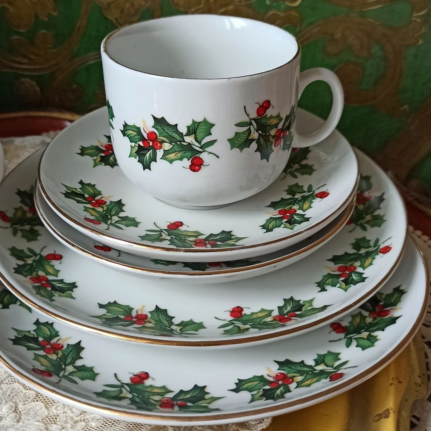 Kit Porcelana Natalina Família – 12 Peças