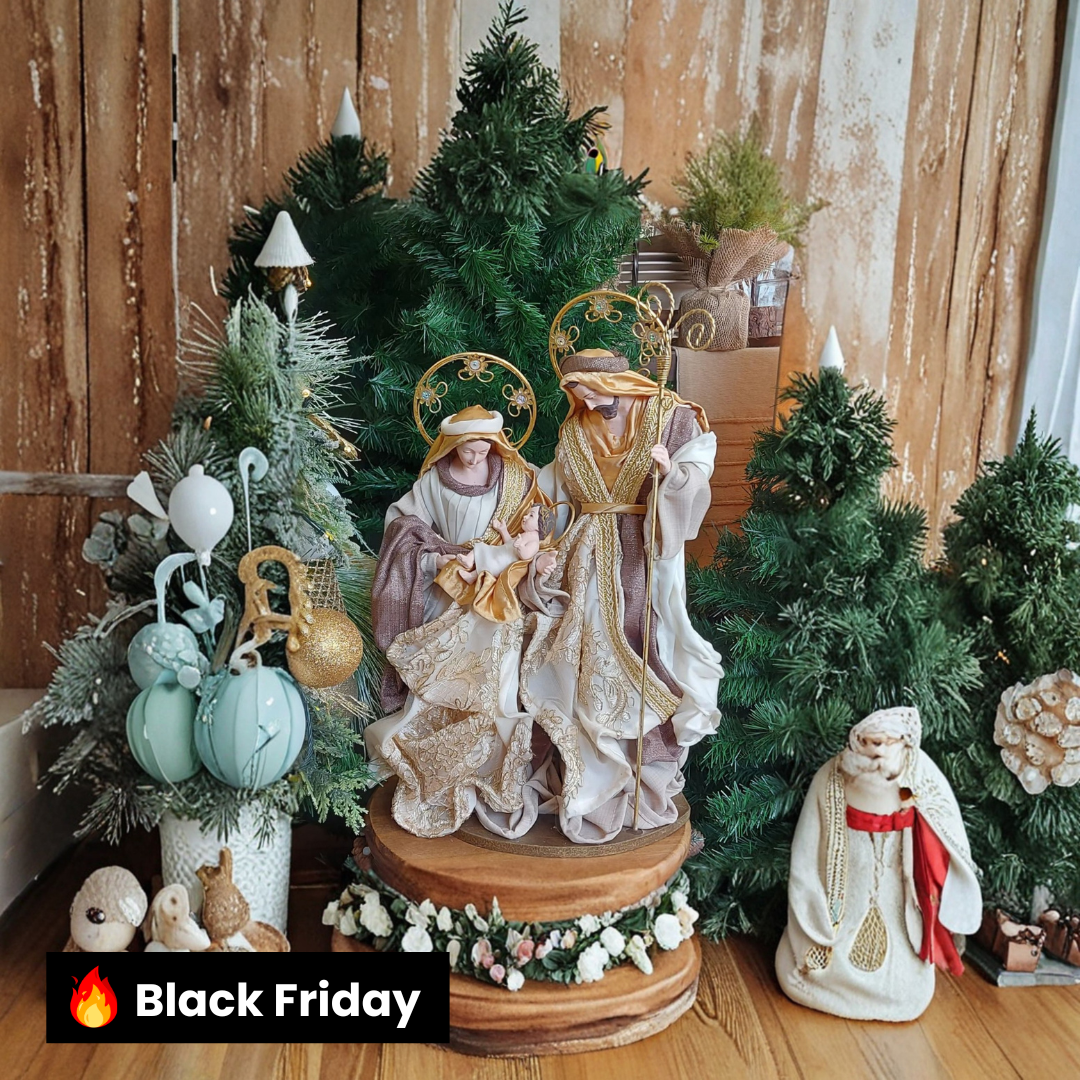 Presépio Família Sagrada Gold