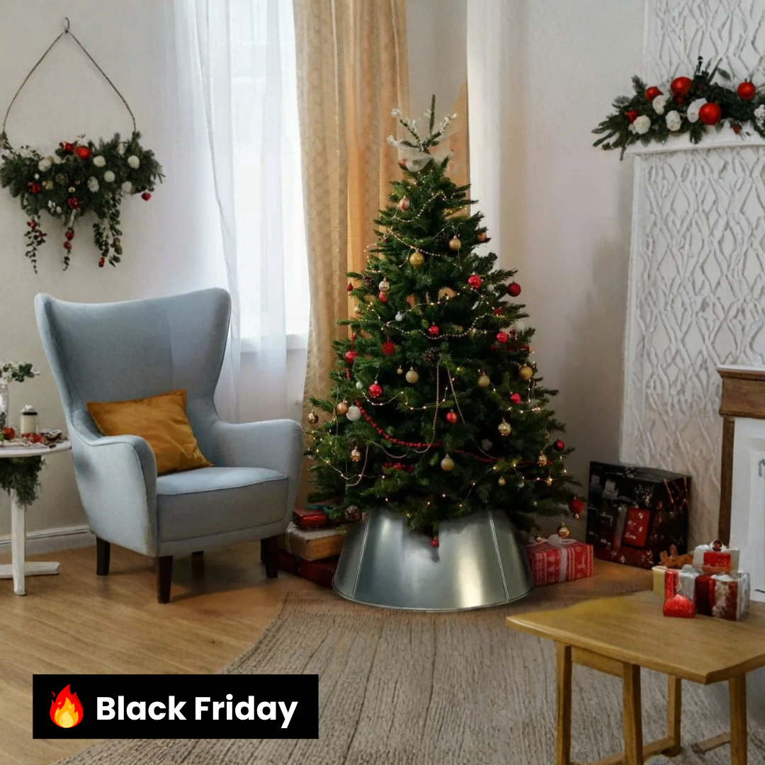 Saia Árvore de Natal Base de Metal de 60x42cm