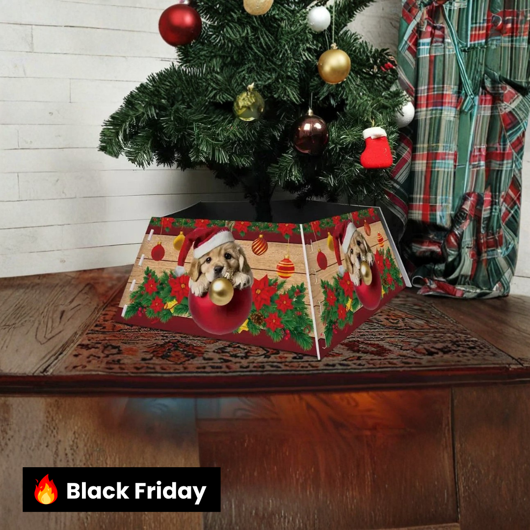 Saia Árvore de Natal Base PVC Encaixe 55x42x25cm