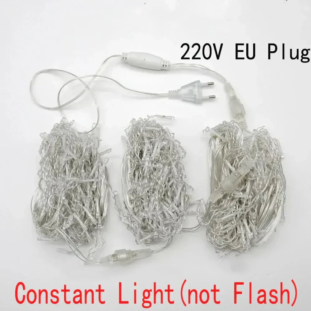 Cortina de Luzes LED Natalinas – Encanto e Magia para sua Casa