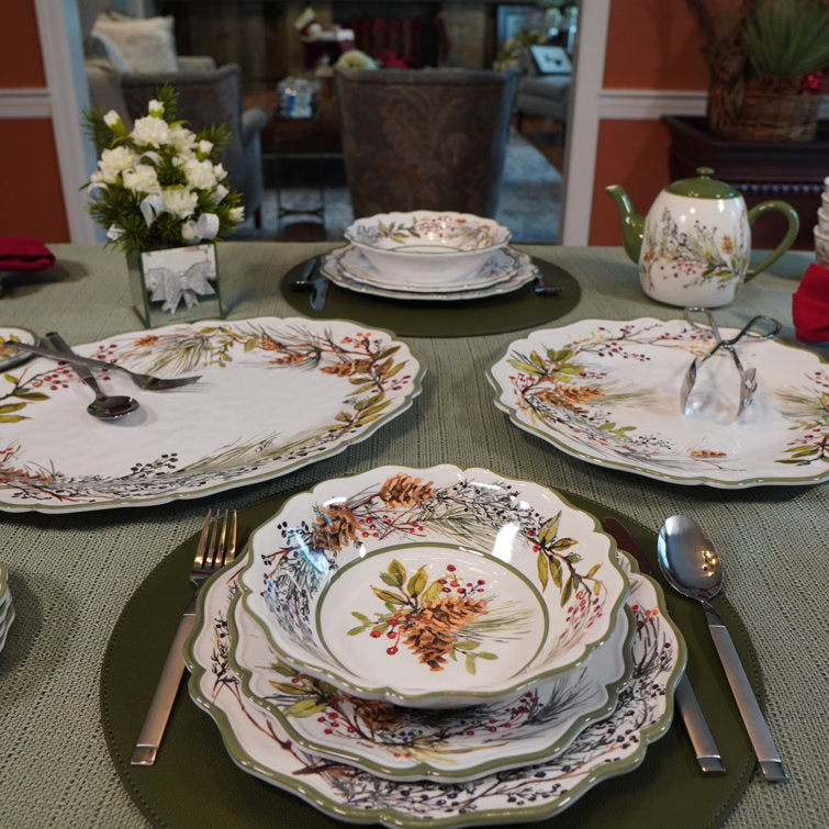 Kit Louças Onduladas de Porcelana – 12 Peças