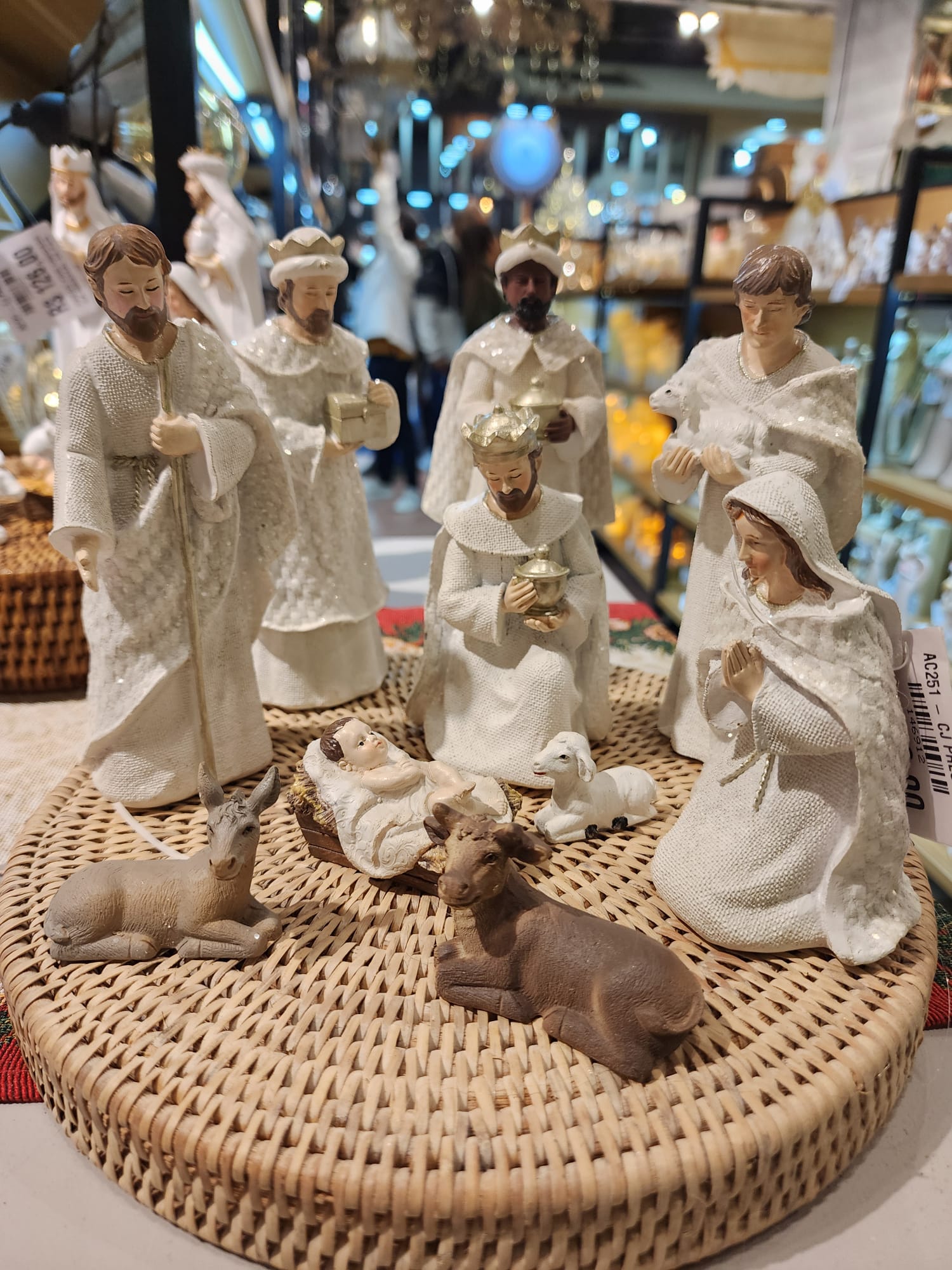 PRESÉPIO EM RESINA NATURAL 9 PÇS