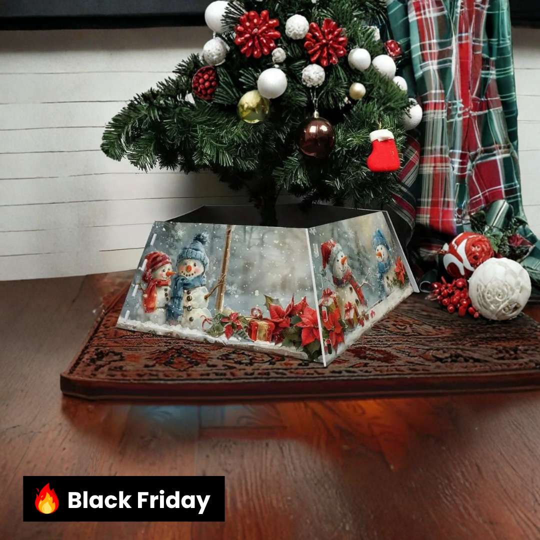 Saia Árvore de Natal Base PVC Encaixe 55x42x25cm