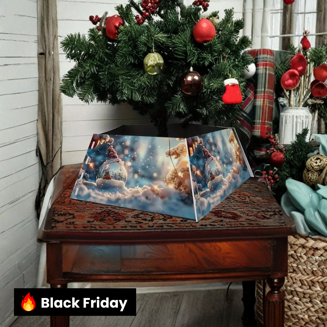 Saia Árvore de Natal Base PVC Encaixe 55x42x25cm