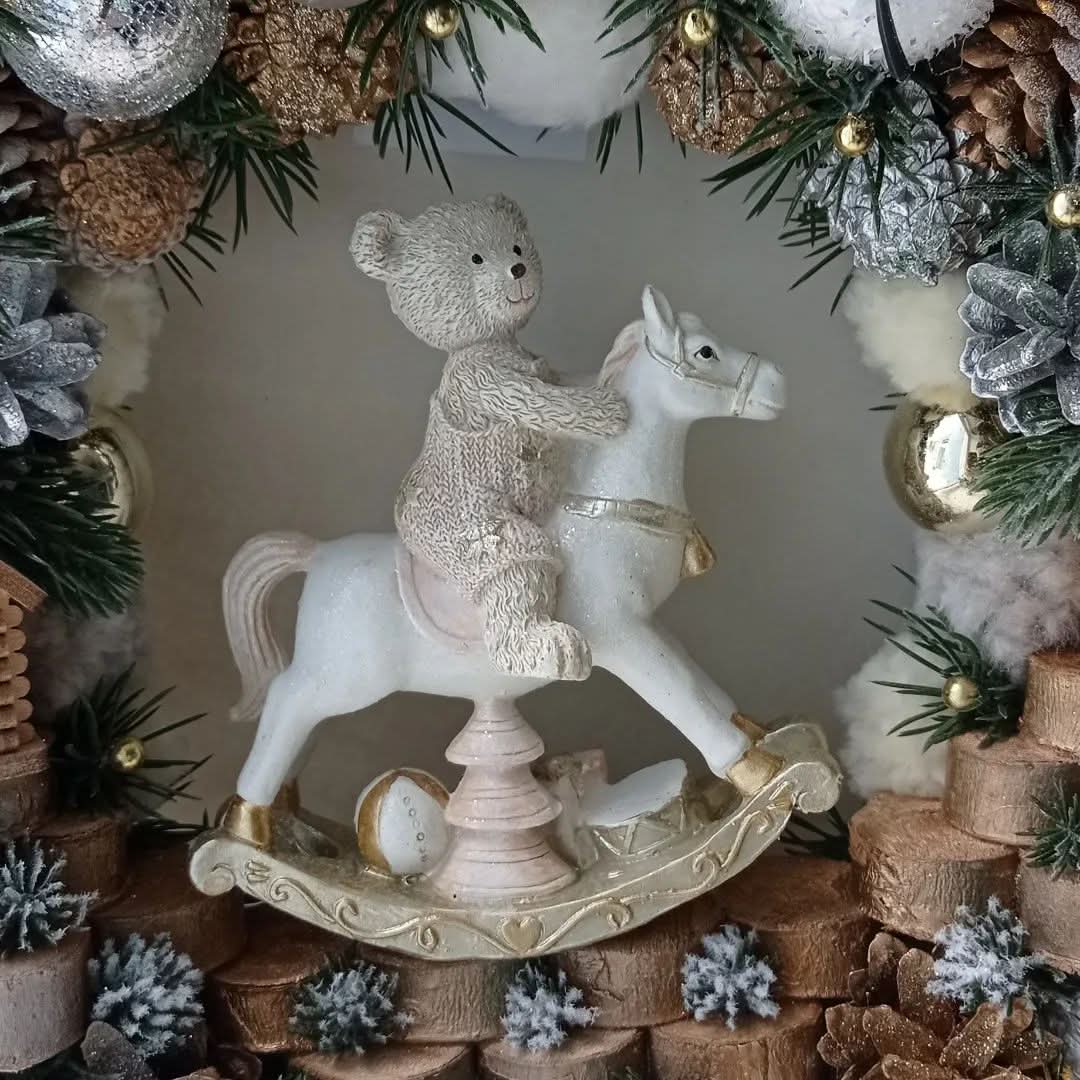 Guirlanda Natal Lux Branca e Dourada