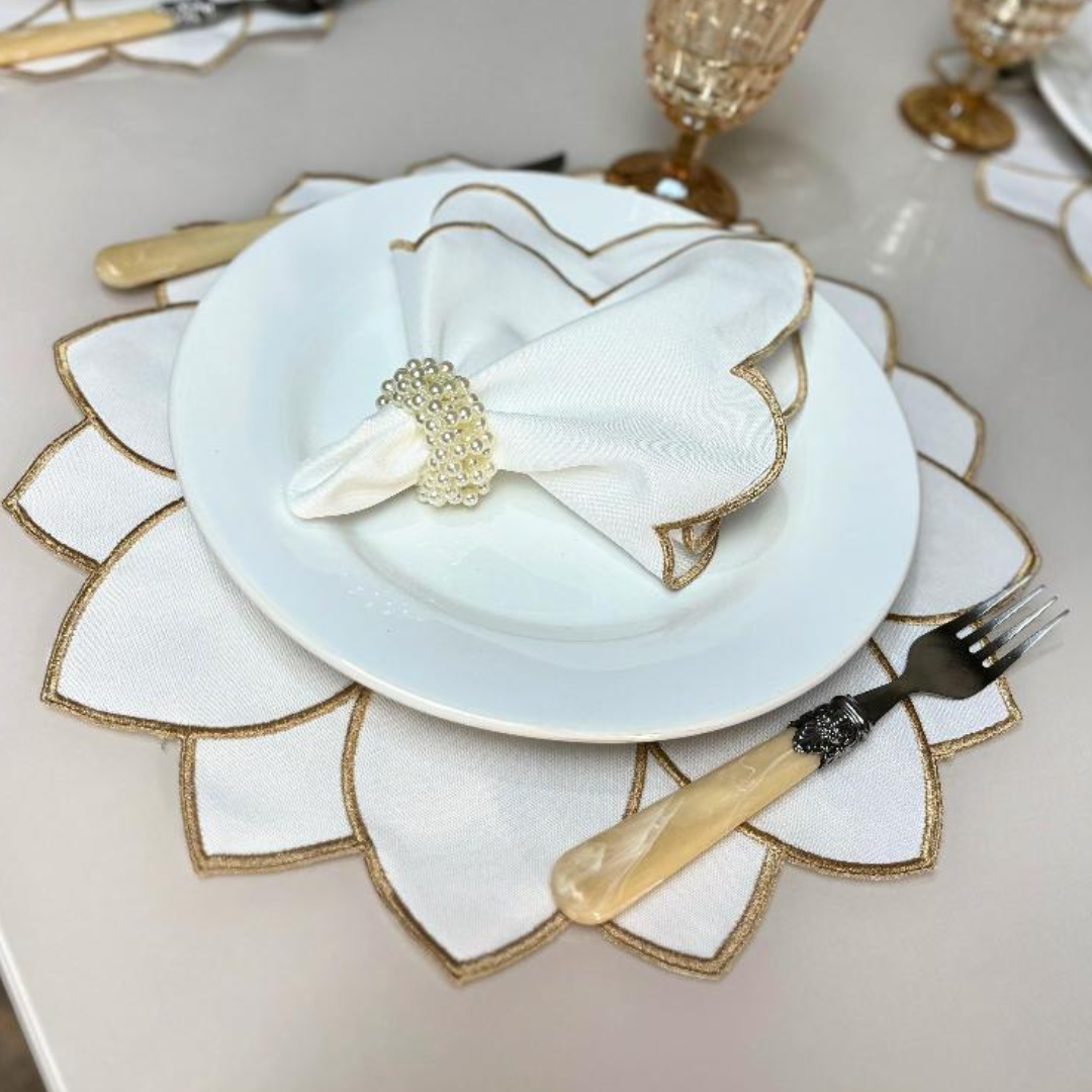 Kit Louças Onduladas de Porcelana – 12 Peças