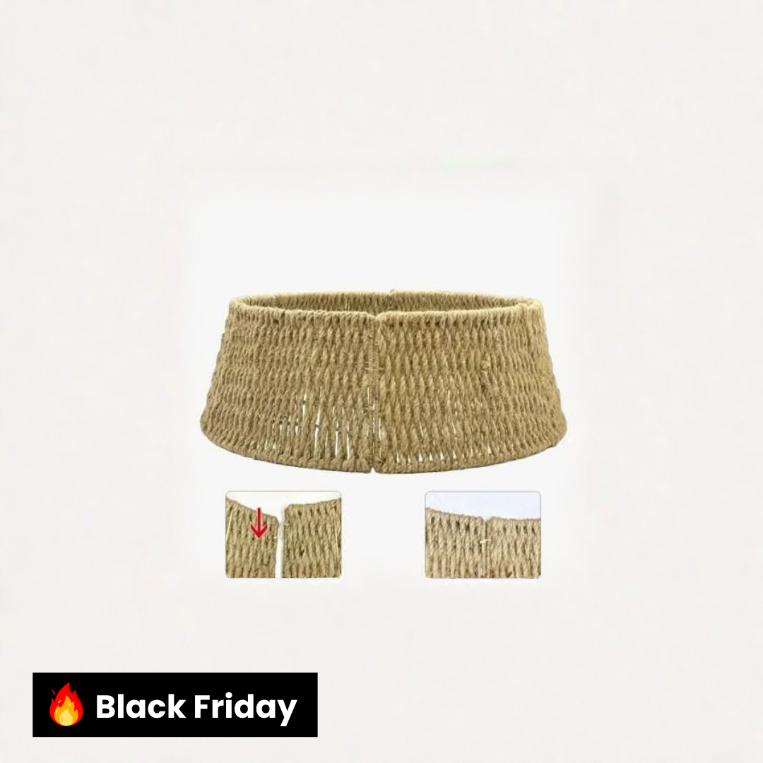 Saia Árvore de Natal Base Rústica 70x50x25cm