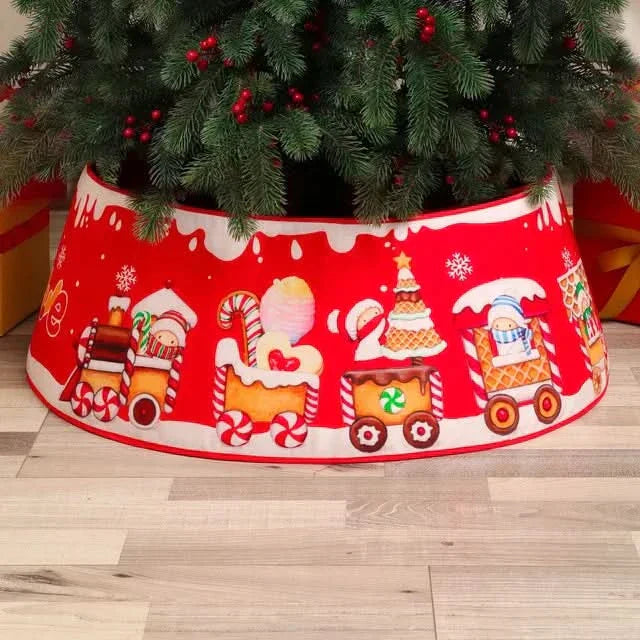 Saia De Árvore Natalino Estampado 45x70cm