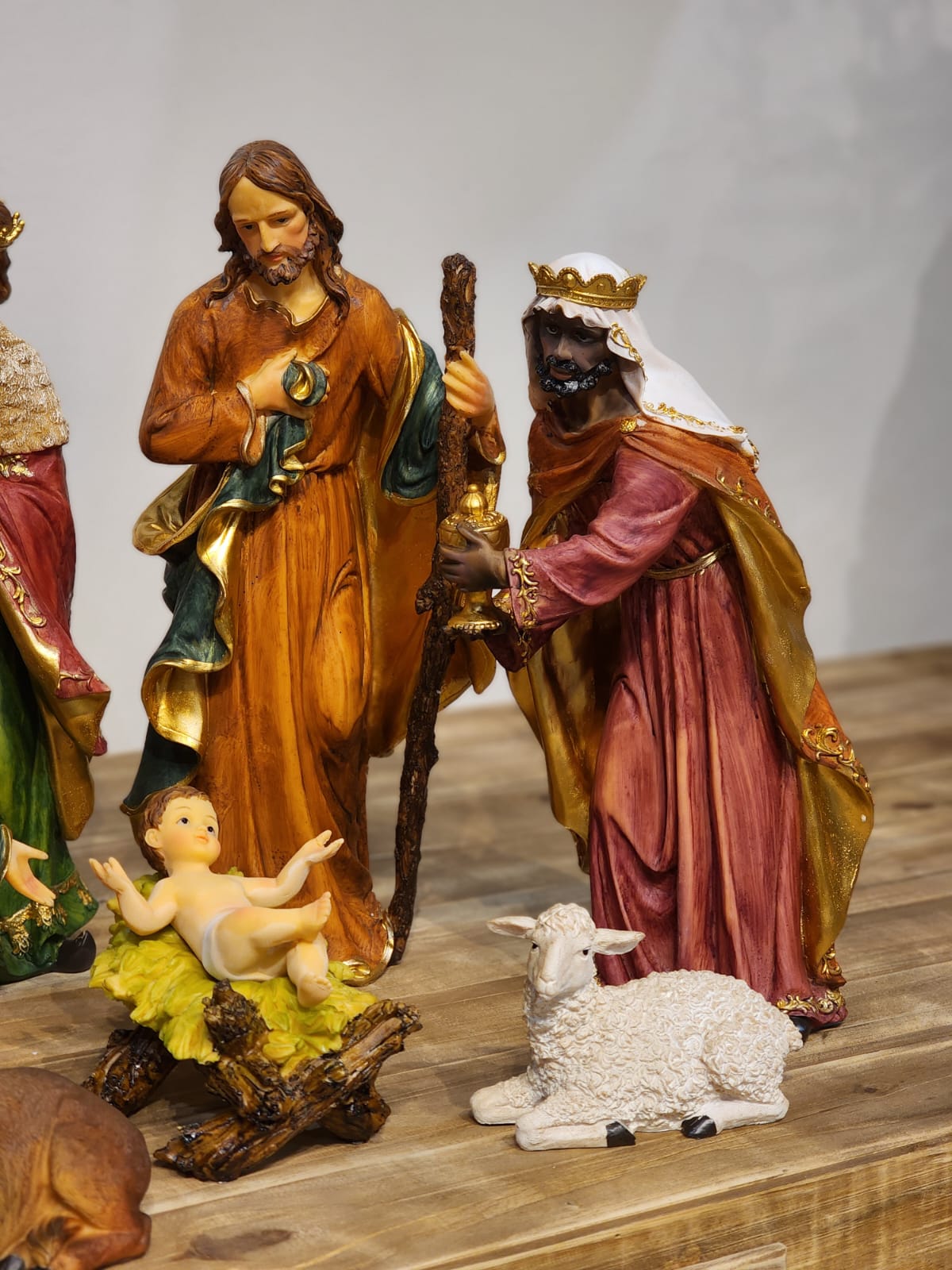 PRESÉPIO DE RESINA DE LUXO 9 PÇS Luxo